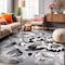 World Rug Gallery Modern Floral Area Rug 5'x7' Gray Area Rug 9098GRAY5X7 - alternate 1